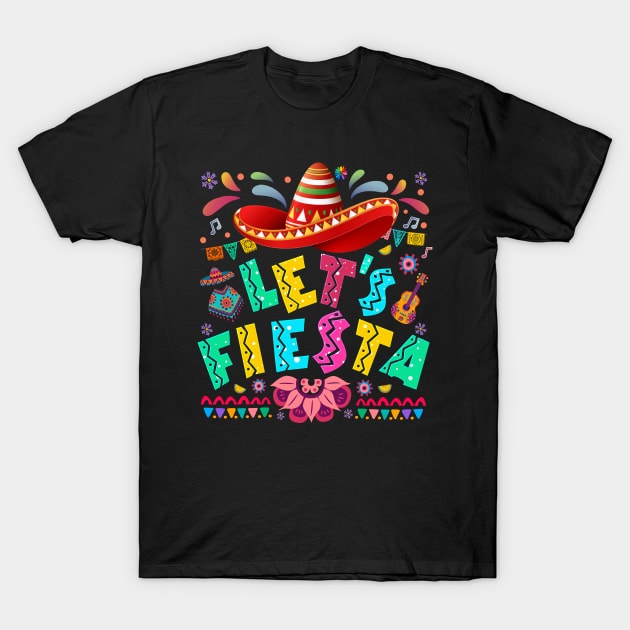 Let's Fiesta cinco de mayo T-Shirt by Ridgway